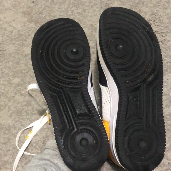 Nike Air Force 1 low black yellow jersey mesh - Picture 6 of 6